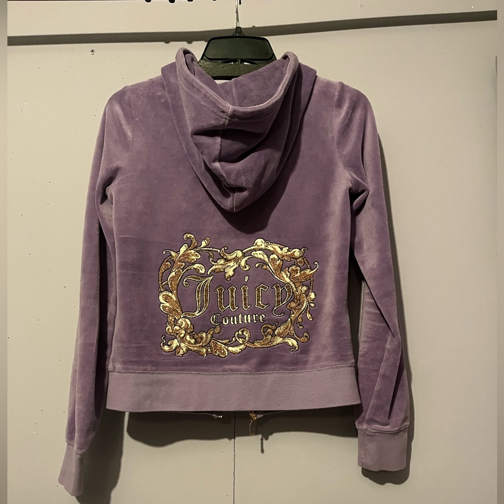 💟Vintage Juicy Couture Velour Hoodie/Pants Set Y2K💟 - Picture 3 of 12
